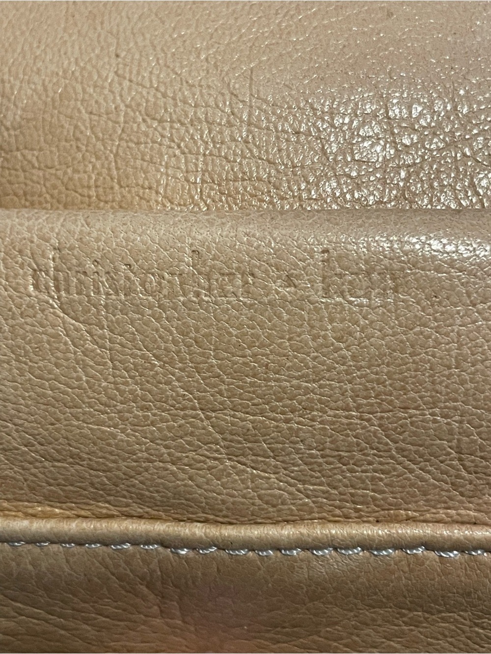 Christopher Kon Women's Tan Leather Shoulder Tote with Buckle Strap Detail - Picture 2 of 8